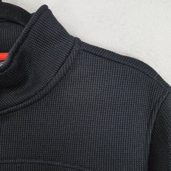 Cleveland Browns Sweater Mens Medium Black Half Zip NFL Team Apparel Football - Picture 3 of 13